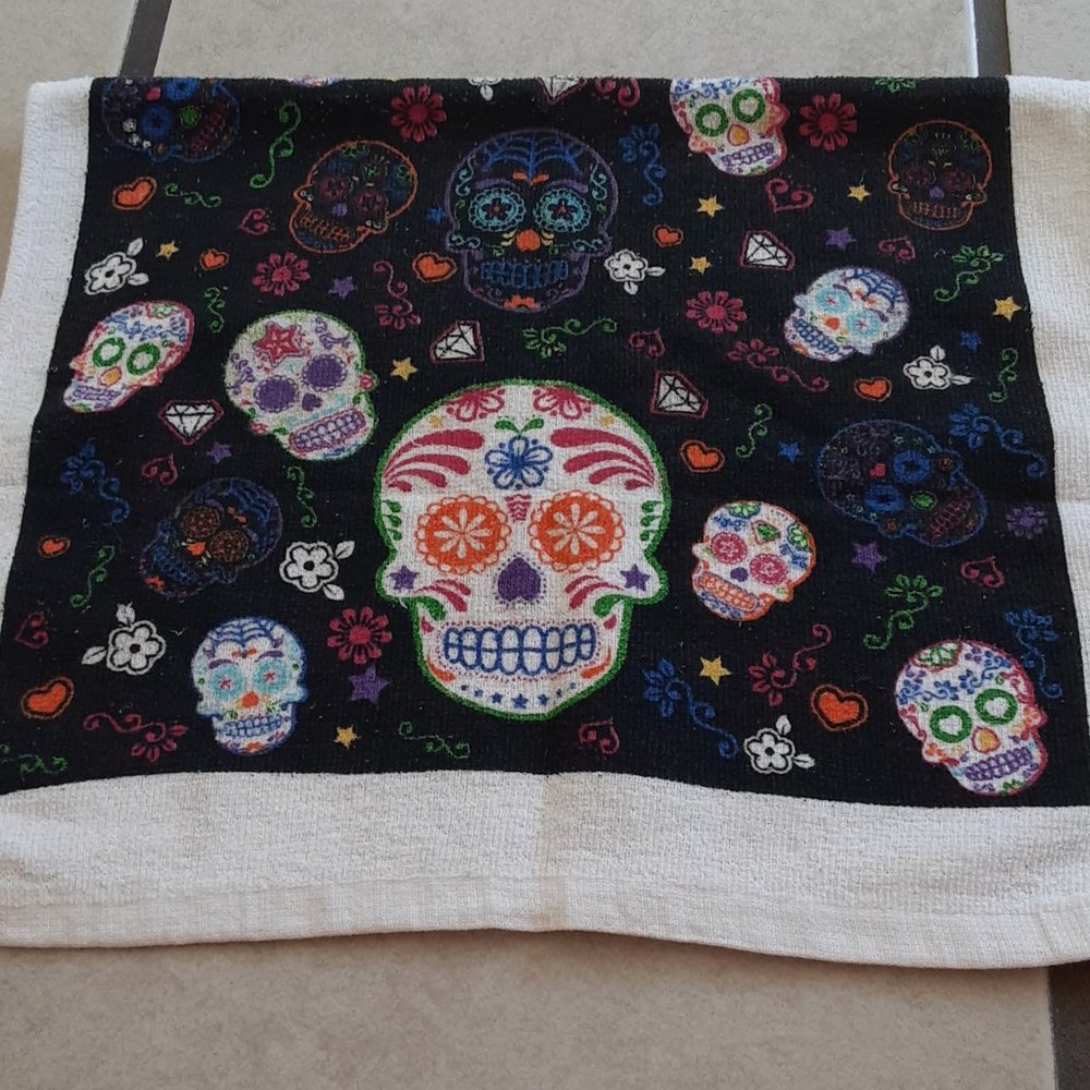 Halloween Skelton Towel